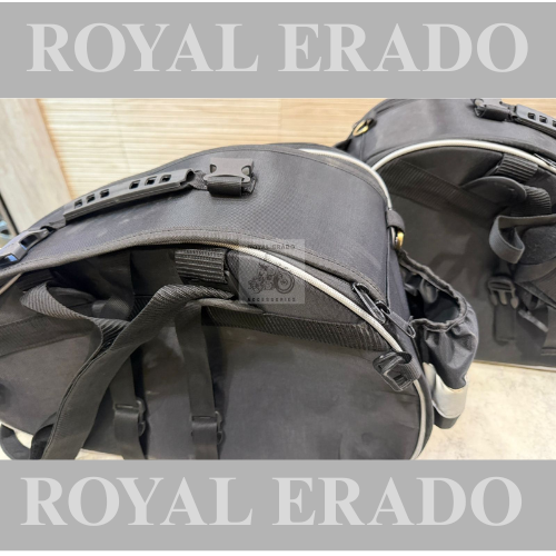 Side saddle bags panniers 45 litters touring bags water proof  for touring for Royal enfield Himalayan hunter classic reborn electra standard battalion meteor 350 super meteor 650 short gun 650