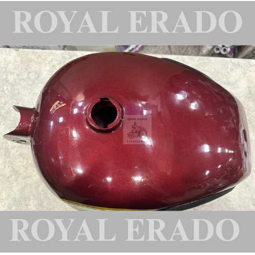 Royal Enfield classic bs-3 be-4 fuel tank petrol tank in Mehroon colour with knee pad s