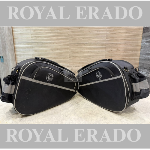 Side saddle bags panniers 45 litters touring bags water proof  for touring for Royal enfield Himalayan hunter classic reborn electra standard battalion meteor 350 super meteor 650 short gun 650