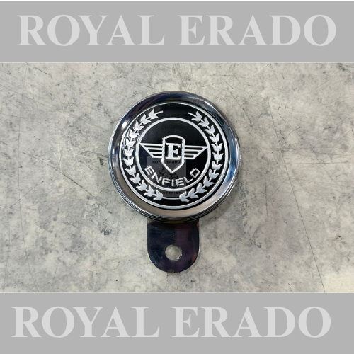 Royal enfield reborn classic electra standard vintage g2 1962 model old style tax token holder with enfield logo in chrome