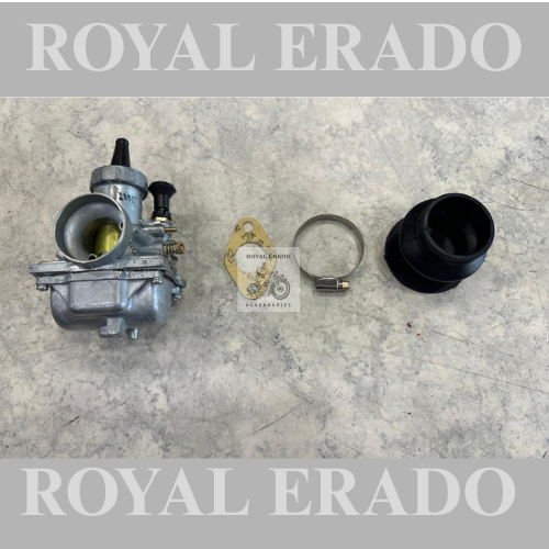 Royal Enfield vintage g2 1962 old model bullet 350 standard electra cast iron engine ci engine mikcarb carburettor  with rubber , clamp and packing