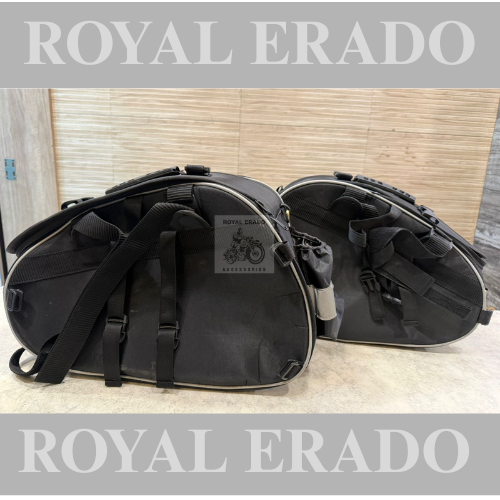 Side saddle bags panniers 45 litters touring bags water proof  for touring for Royal enfield Himalayan hunter classic reborn electra standard battalion meteor 350 super meteor 650 short gun 650