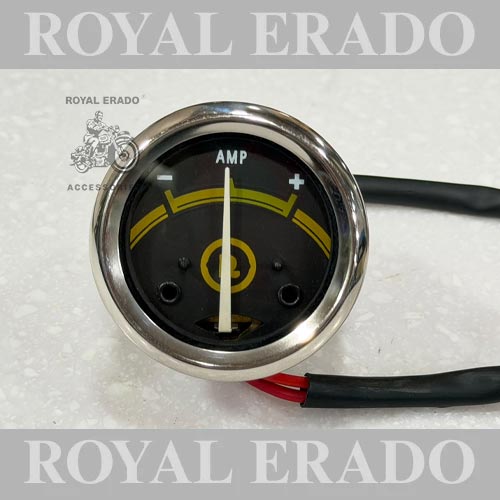 Uce Bullet Amp Meter Motorcycle Bike Amp Gauge For Royal Enfield Classic 350