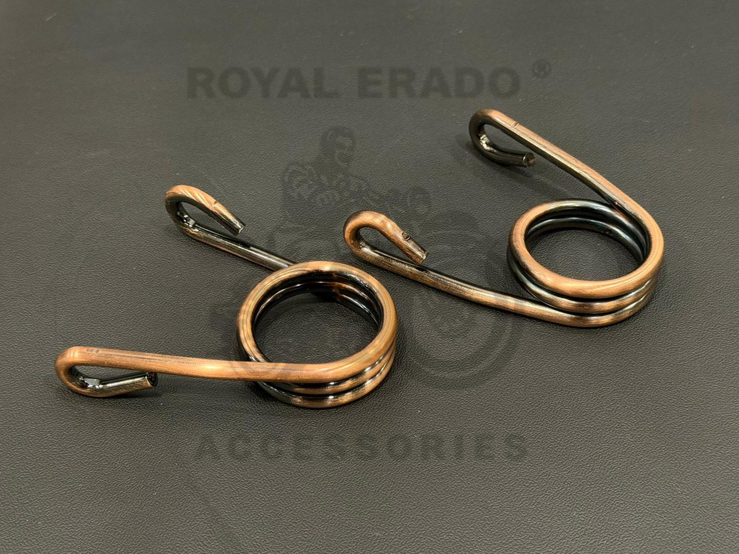 Solo Front Seat Spring 3" Scissor Style Antique Brass-coated For Royal Enfield Vintage G2 1962 Old Model Bullet 350 (Kabir Singh Arjun Ready Front Seat) Harley Chopper Bobber