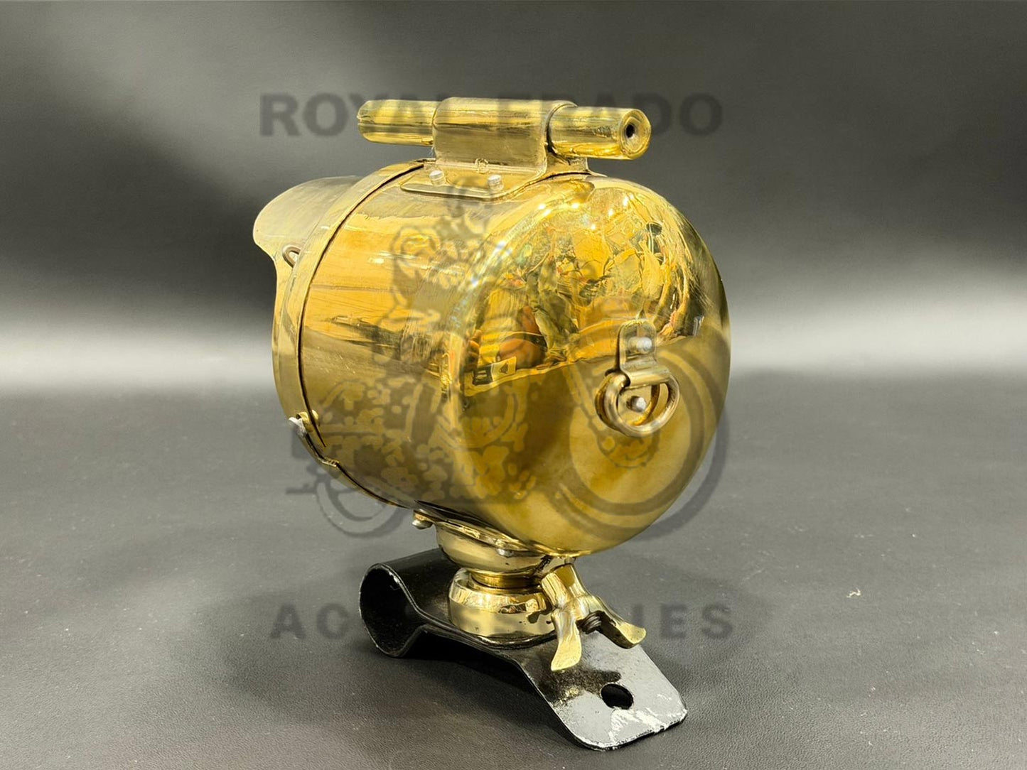 Brass Fog Light With Cap 'Lucas' Written For Retro Look For Royal Enfield Vintage G2 1962 Old Model Bullet 350 Classic Electra Standard Reborn Classic Battalion
