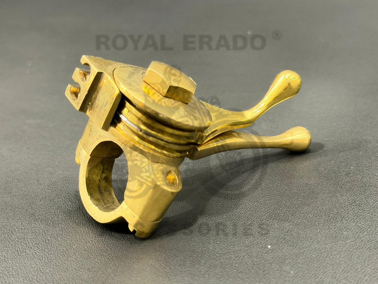 7/8" Double Choke Lever For Bsa Royal Enfield Norton Triumph Ariel Ajs Vintage Bikes Brass (Dual Air Magneto Lever)