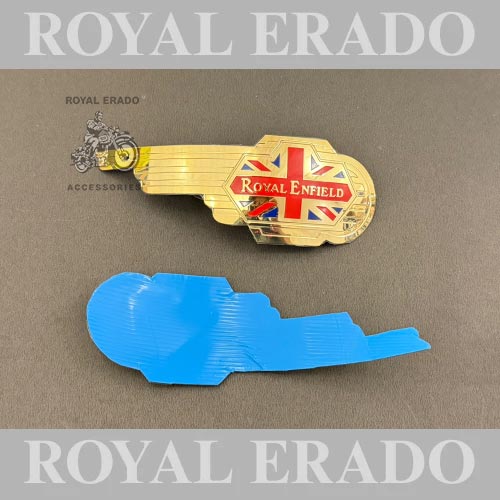British England tank monogram in brass for vintage G2 1962 old model Royal Enfield classic, Electra, standard reborn classic, new standard battalion