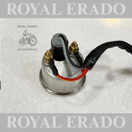 Analogue Ampmeter Ammeter  Meter Compatible With Bullet Classic Electra And Standard 350cc And 500cc Motorcycles Black And White