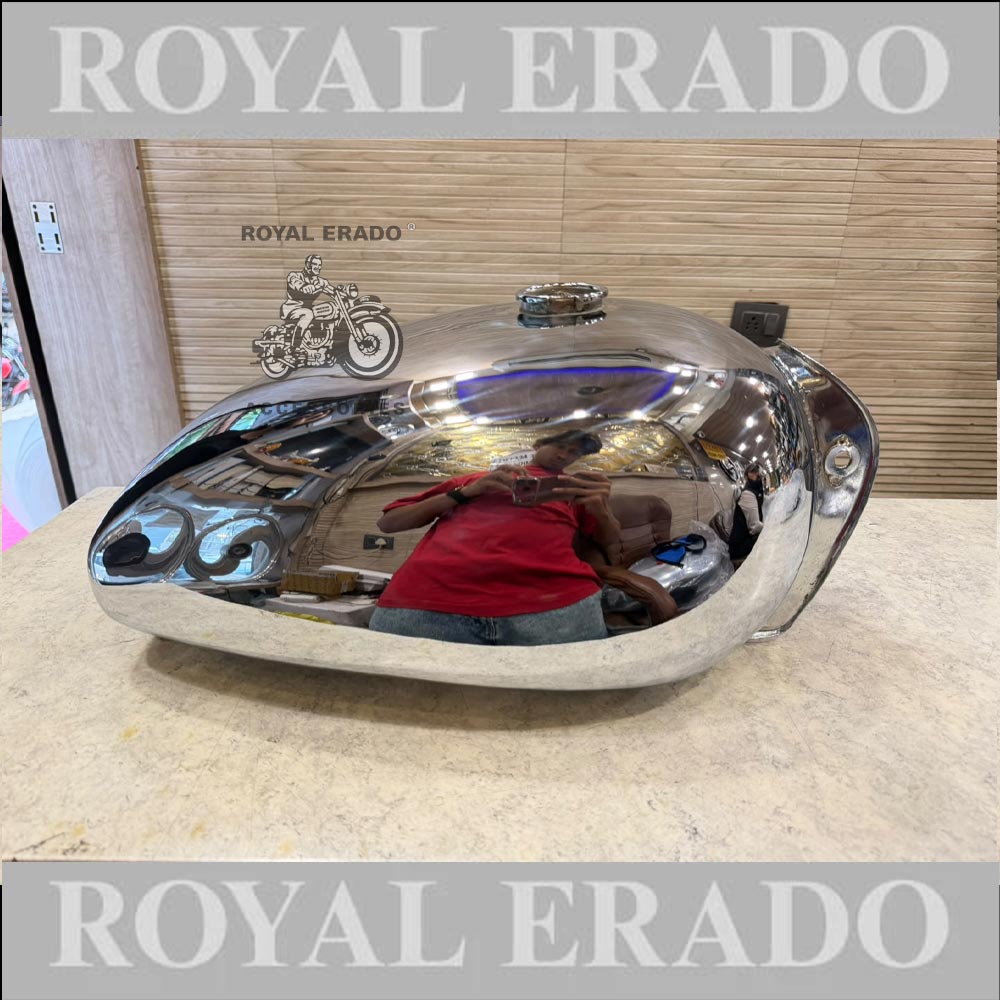 Royal Enfield Chrome Tank 14 Litres For  Vintage G2 1962 Old Model Bullet 350 Classic Electra Standard