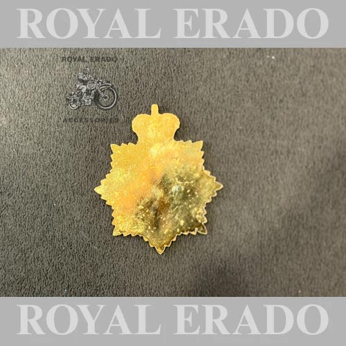 Royal Army Service Corps Officers' Cap ER Badge Brass Monogram Logo For Bsa, Royal Enfield Vintage G2 1962 Old For Bullet 350, Reborn Classic Electra Or Battalion Standard Fit To Toolbox, Air Filter Box, Battery Cover