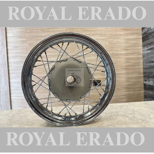 Royal enfield classic electra standard thunderbird rear wheel rim 15” for broad tyre 150 number to make bike bobber chopper