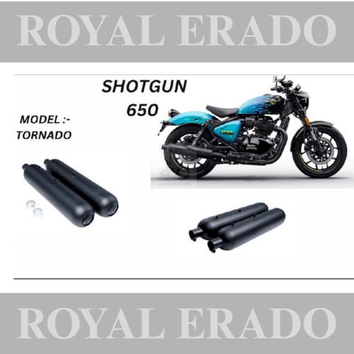 Tornado Performance exhaust Stainless steel silencer with DB killer D.B killer in  Black for Shotgun 650