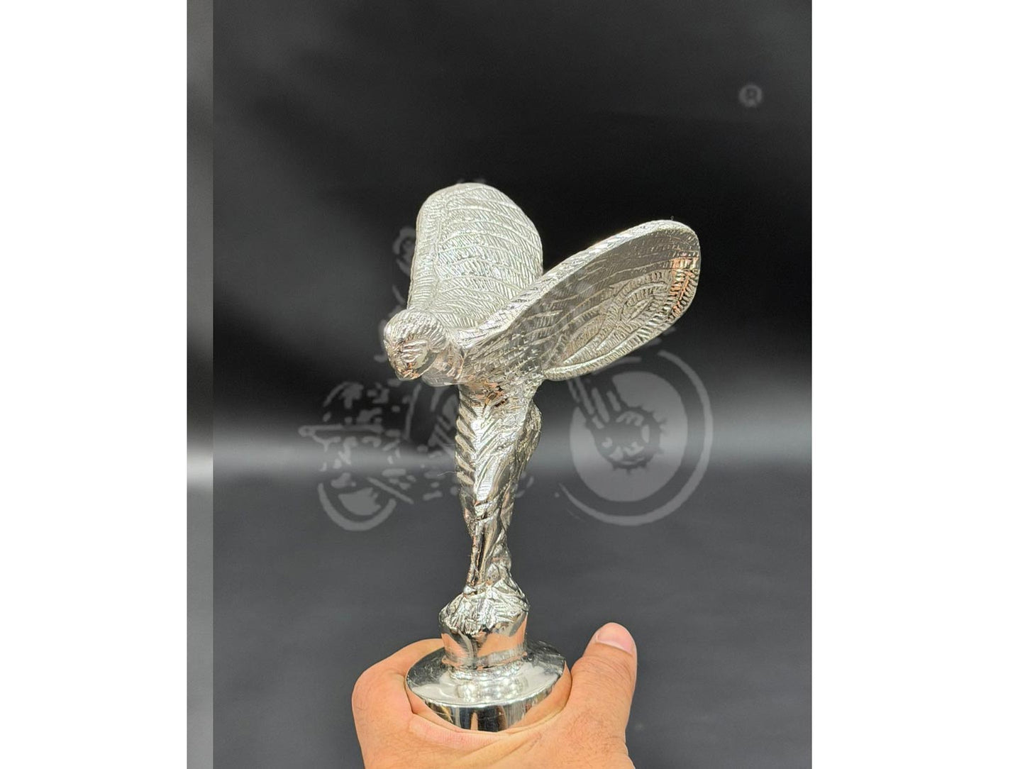 Rolls-royce Mascot Phantom Car Logo Spirit Of Ecstasy For Front Mudguard Of Royal Enfield Classic Electra Standard Battalion Reborn Classic Emerald Green Super Meteor Vintage G2 1962 Old Model