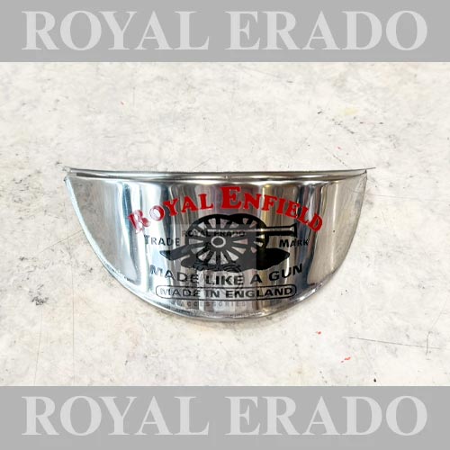 Head Light Cap Shade In Chrome With Made Like A Gun Logo For Classic Electra , Standard , Vintage G2 1962 Old Model Bullet 350