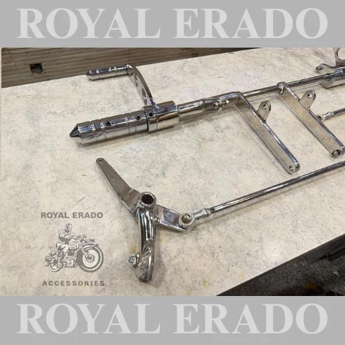 Royal Enfield Front Brake System For Classic Electra Standard To Extend Gear And Brake Extender In Chrome