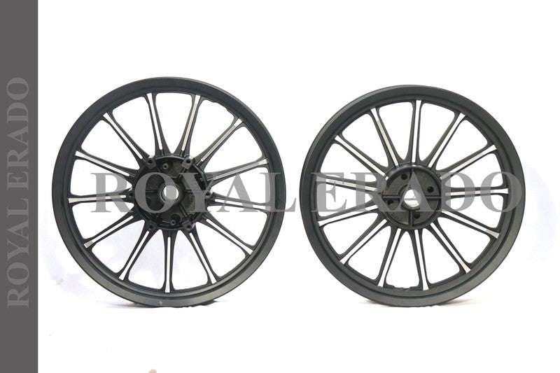 ROYAL ERADO  Imported Harley Design 13 Spokes Alloy Wheel for Royal Enfield standard abs and electra ( front 19” disc rear 19” drum )