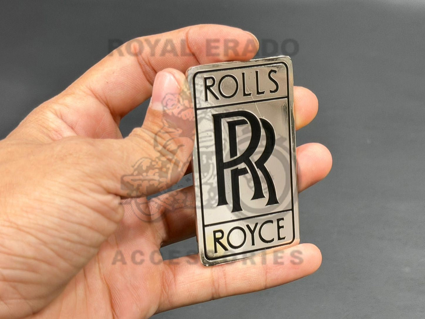 Car Emblem Chrome For Rolls-royce, Letter Emblem Grill Trunk Badge Stickers, Exterior Decorations Accessories