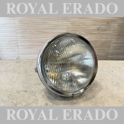 Bsa Royal Enfield Old Model Vintage G2-style Headlight, 6", For Classic Electra, Standard, And Thunderbird