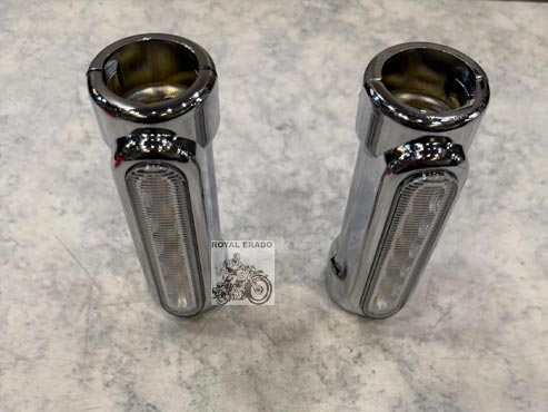 Leg Guard/Crash Guard Turn Signal Indicator Light Universal For Harley-davidson Royal Enfield Super Meteor 650 ( Compatible With Rear Leg Guard Also )