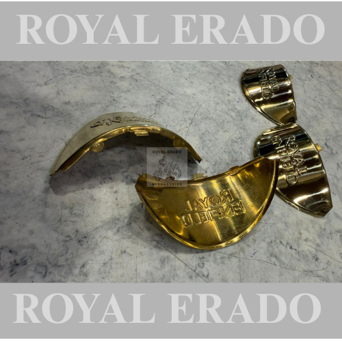 Royal Enfield brass indicator cap shade peak for vintage G2 1962 old model bullet 350 cast iron engine, CI engine, Electra Standard, and classic