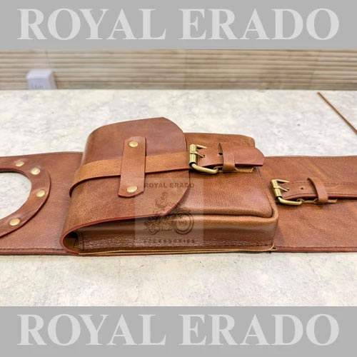 Vintage G2 1962 Old Model Bullet 350 Arjun Reddy Kabir Singh Leather Tank Cover (Tank Bag / Tank Tidy) In Brown For Royal Enfield Classic Electra Standard Reborn Classic, New Standard Battalion, And Continental Gt 650