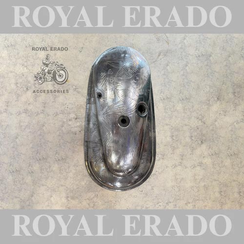 Clutch Cover Case Outer For Old Model Royal Enfield Vintage Standard Cast Iron Engine With Eagle Design Engraving