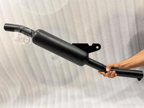 Royal Enfield Classic Electra Standard Black Upswept Angular Silencer With Filter