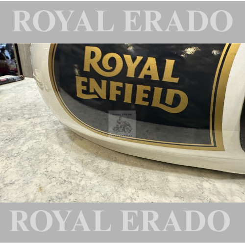 Royal enfield classic tank in white colour