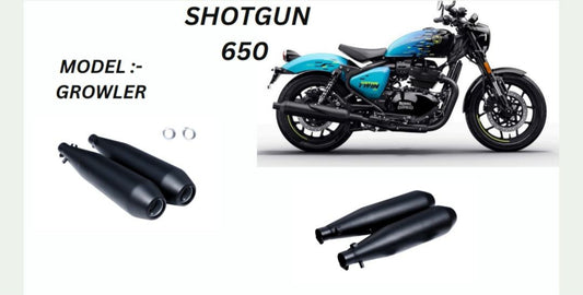 Grower Performance exhaust Stainless steel silencer with DB killer D.B killer in Black for Shotun 650