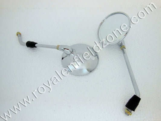 CHROME MIRROR FOR ROYAL ENFIELD  CLASSIC , ELECTRA , STANDARD