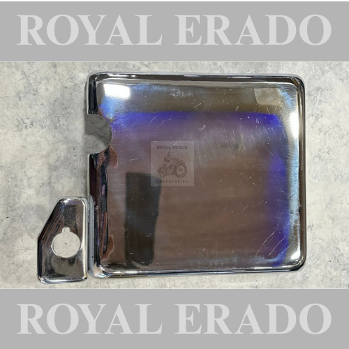 Royal enfield classic electra standard uce efi model battery cover in chrome