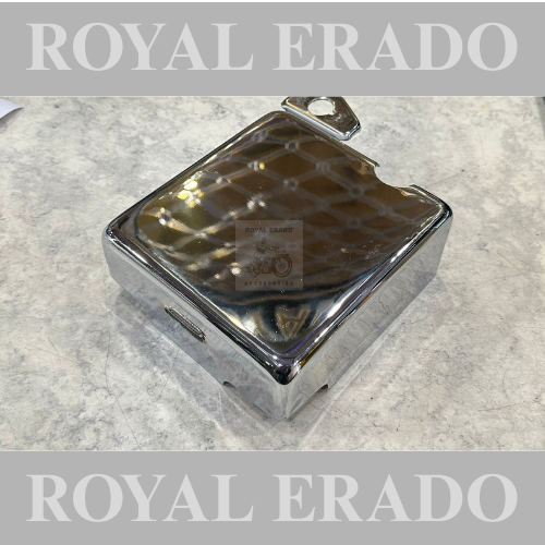 Royal enfield classic electra standard uce efi model battery cover in chrome
