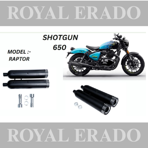 Raptor Performance exhaust Stainless steel silencer with DB killer D.B killer in Black for Shotgun 650