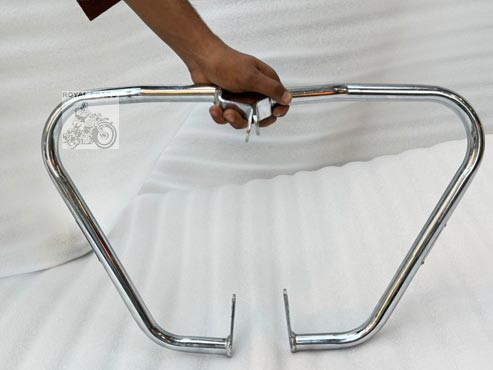 Royal Enfield Old Model Vintage G2 1962 Bullet 350 Standard Electra Before 2010 Model Rear Chrome Leg Guard /Crash Guard