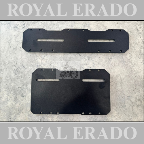 Universal number plate frame in black cnc aluminium heavy quality for Jawa yezdi Jawa splendor royal enfield reborn classic electra standard battalion