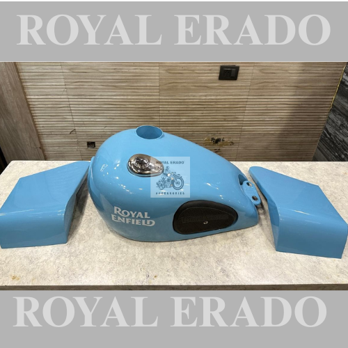 Royal Enfield vintage g2 1962 old model bullet  classic electra standard thunderbird bobber style tank with speedometer and knee pads