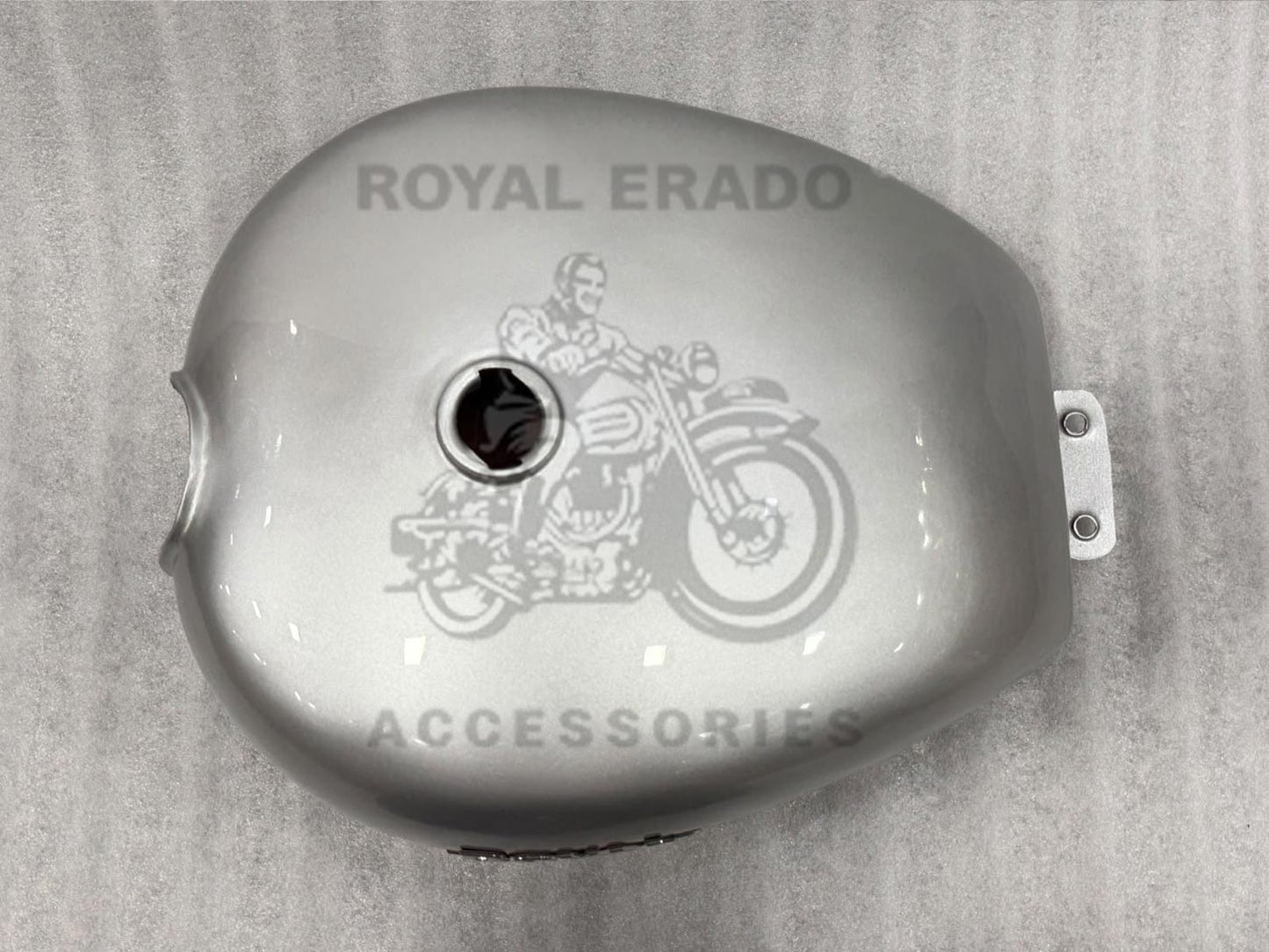 Royal Enfield Electra Silver Tank For Bs-3 Bs-4 After 2013 Model ( Not Original )