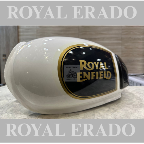 Royal enfield classic tank in white colour