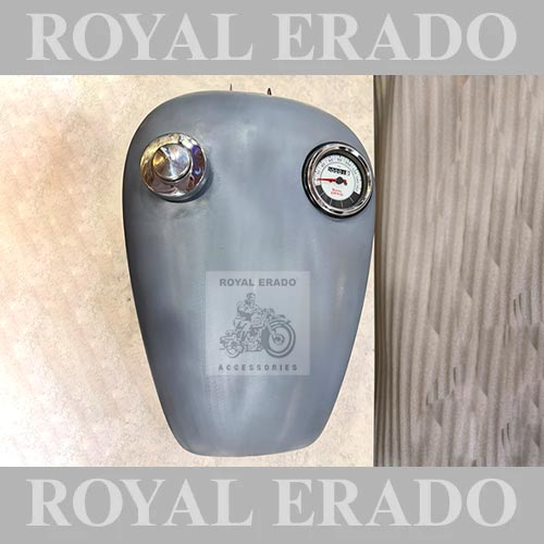 Harley Davidson 883 Style Bobber Tank With Built-In Meter For Royal Enfield Classic Electra, Standard, Thunderbird