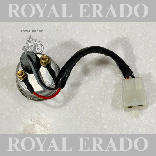 Analogue Ampmeter Ammeter  Meter Compatible With Bullet Classic Electra And Standard 350cc And 500cc Motorcycles Black And White