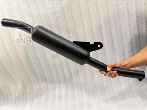 Royal Enfield Classic Electra Standard Black Upswept Angular Silencer With Filter