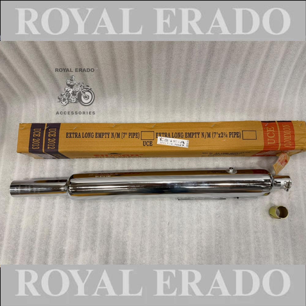 Silman Company Long Punjab Silencer Chrome Exhaust Free Low Loud Sound For Classic Electra Standard Bs-3 Bs-4