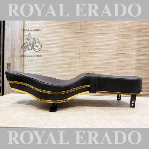 Royal Enfield Brass Golden Colour Plastic Beading Seat For Reborn Classic Electra And New Standard, Vintage G2 1962 Old-model Bullet 350