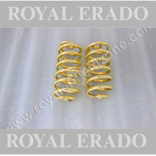 Royal Enfield brass golden coated front seat spring for old model vintage g2 1062 old model 350 cast iron engine ci engine standard electra