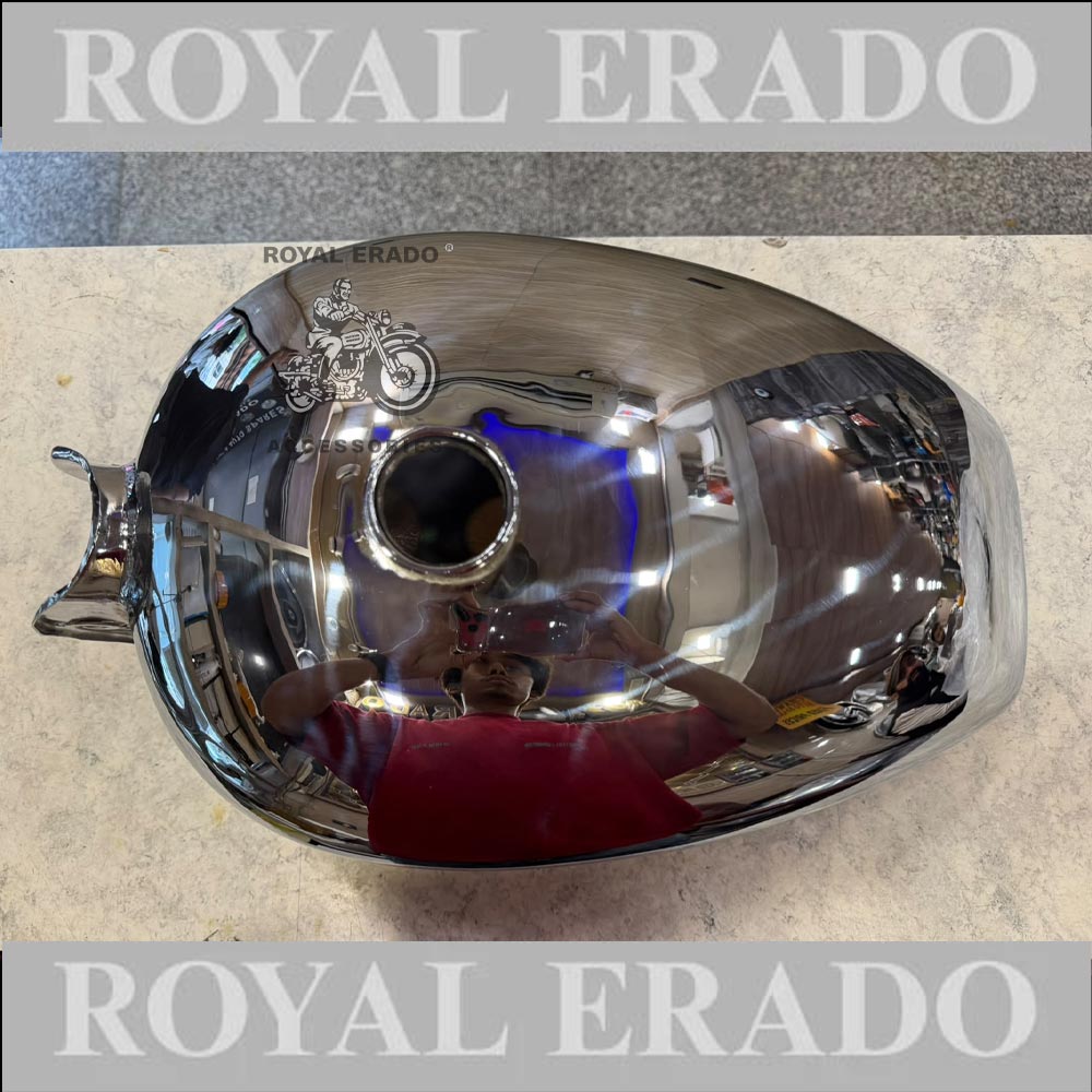 Royal Enfield Chrome Tank 14 Litres For  Vintage G2 1962 Old Model Bullet 350 Classic Electra Standard