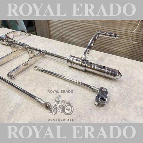 Royal Enfield Front Brake System For Classic Electra Standard To Extend Gear And Brake Extender In Chrome