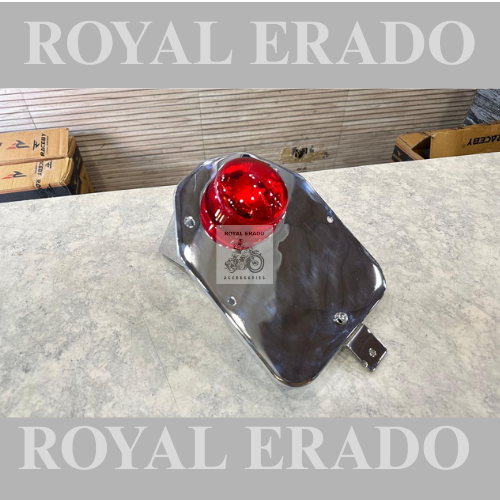 Royal enfield classic electra standard vintage g2 1962 old model bullet 350 rear number plate in chrome