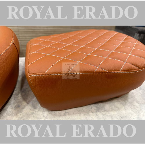 Royal Enfield Classic (BS3, BS4) Electra standard vintage g2 1962 old model bullet 350 comfortable tan seat with spring.