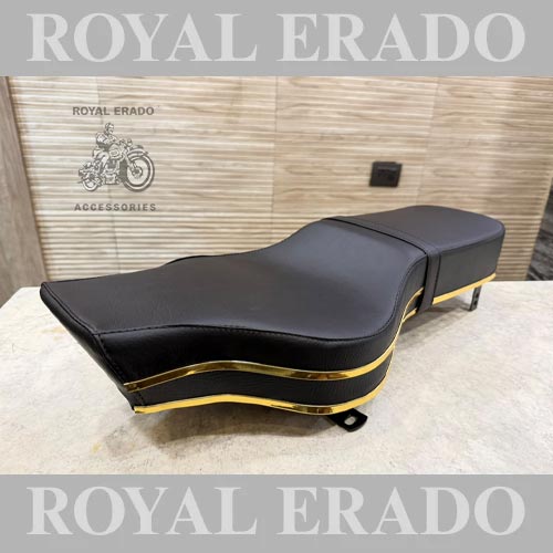Royal Enfield Brass Golden Colour Plastic Beading Seat For Reborn Classic Electra And New Standard, Vintage G2 1962 Old-model Bullet 350