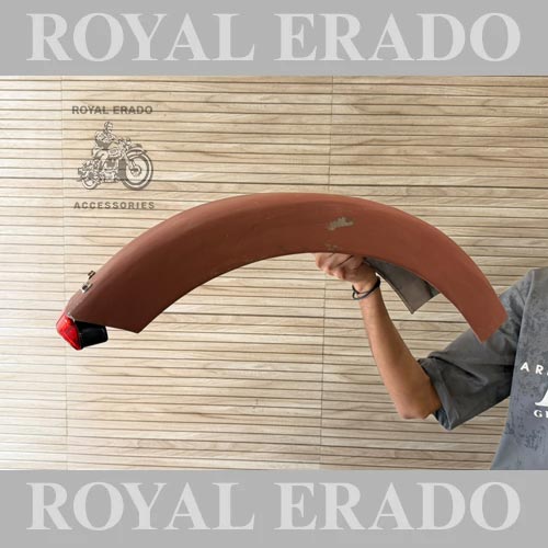 Harley Davidson 883 Bobber Style Rear Mudguard With Tail Light And Stays For Royal Enfield Classic Electra Standard